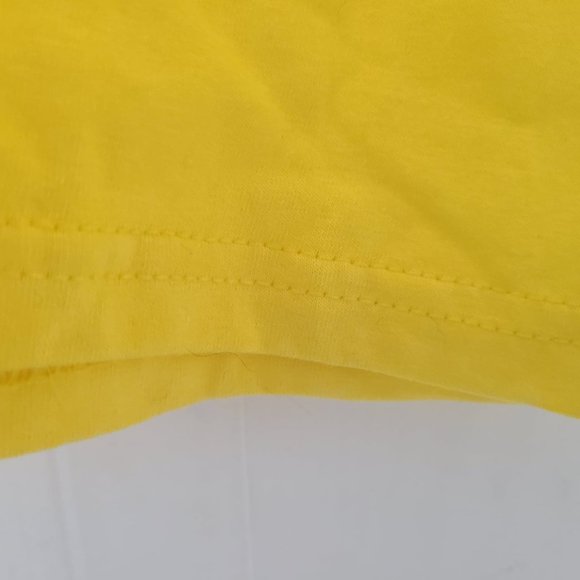 Men's Yellow "No Fun" Graphic Tee - 100% Pre Shrunk Cotton - New Without Tags - Picture 4 of 6